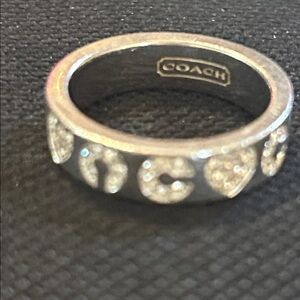 Beautiful 925 Coach ring Sz 7